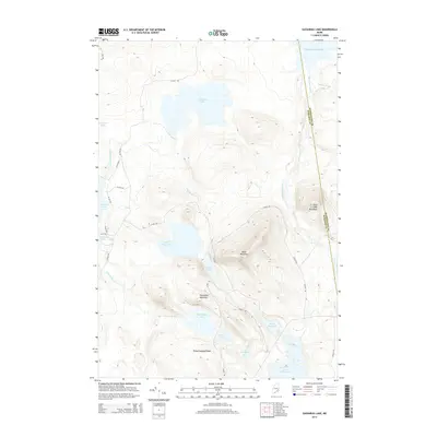2014 Map of Gassabias Lake, 2014 Print