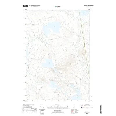 2018 Map of Gassabias Lake, 2018 Print