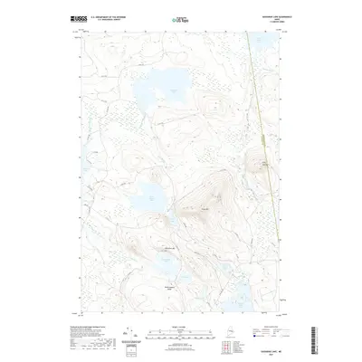 2021 Map of Gassabias Lake, 2021 Print