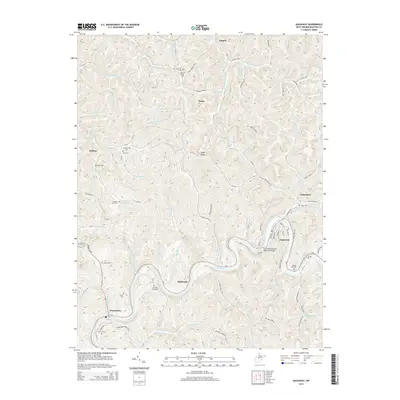 2014 Map of Gassaway, 2014 Print