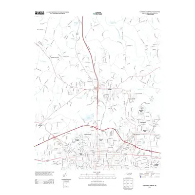 2013 Map of Gastonia North, 2013 Print