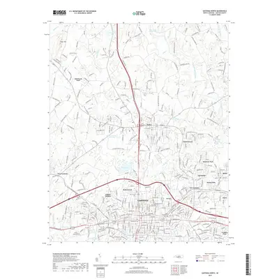 2019 Map of Gastonia North, 2019 Print