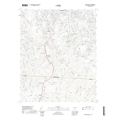 2019 Map of Gastonia South, 2019 Print