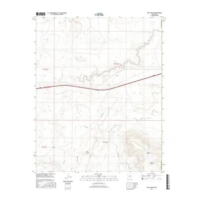 2017 Map of Gate Canyon, 2017 Print