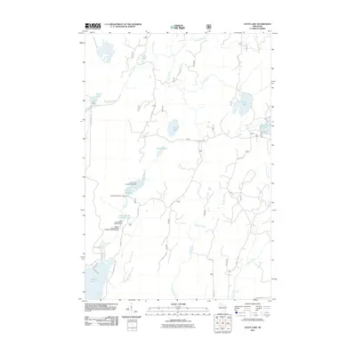 2011 Map of Gates Lake, 2011 Print