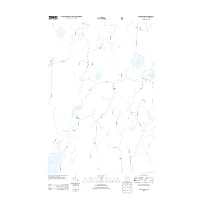 2013 Map of Gates Lake, 2013 Print