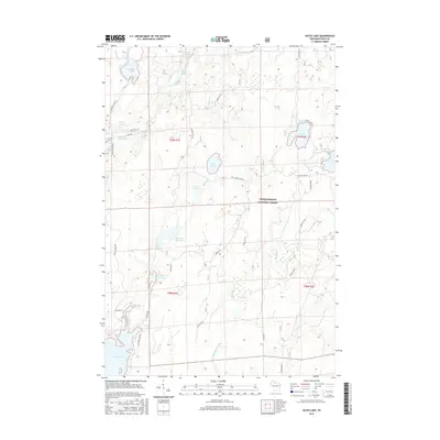 2015 Map of Gates Lake, 2015 Print