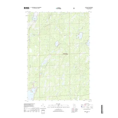 2018 Map of Gates Lake, 2018 Print