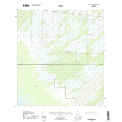 2018 Map of Gator Hook Swamp, 2018 Print