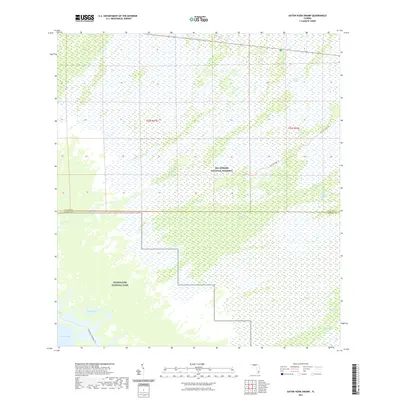 2021 Map of Gator Hook Swamp, 2021 Print