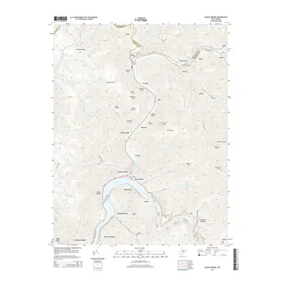 2014 Map of Gauley Bridge, 2014 Print