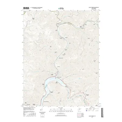 2016 Map of Gauley Bridge, 2016 Print