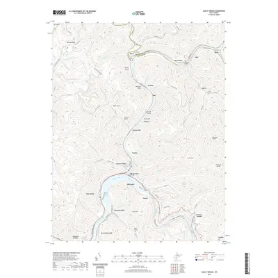 2019 Map of Gauley Bridge, 2019 Print