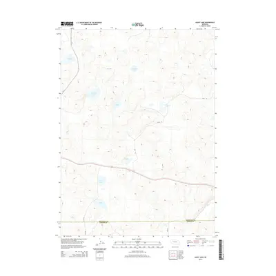 2014 Map of Gaunt Lake, 2014 Print