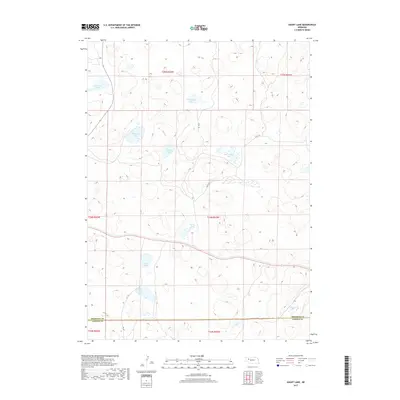 2017 Map of Gaunt Lake, 2017 Print