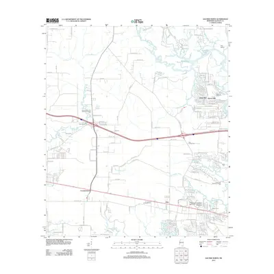 2012 Map of Gautier North, 2012 Print
