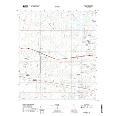 2018 Map of Gautier North, 2018 Print