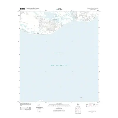 2012 Map of Gautier South, 2012 Print