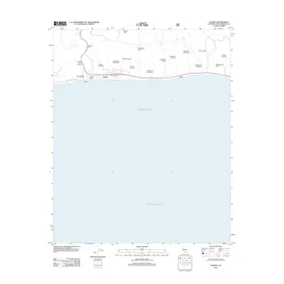 2012 Map of Gaviota, 2012 Print