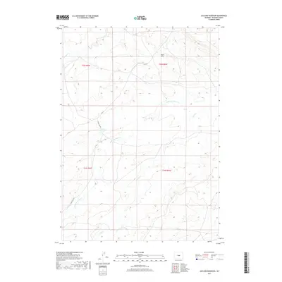 2017 Map of Gaylord Reservoir, 2017 Print