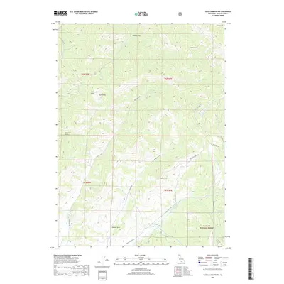 2018 Map of Gazelle Mountain, 2018 Print