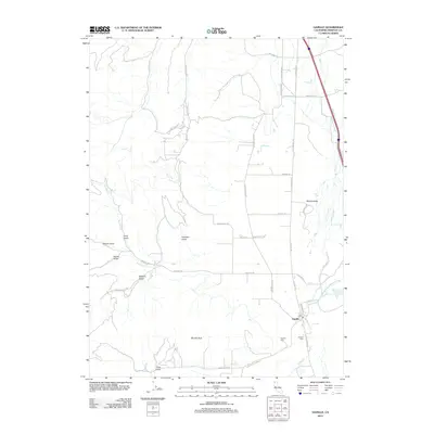 2012 Map of Gazelle, 2012 Print