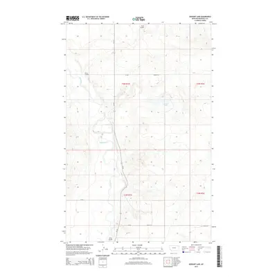 2014 Map of Geddart Lake, 2014 Print