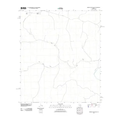 2010 Map of Geddis Canyon East, 2010 Print