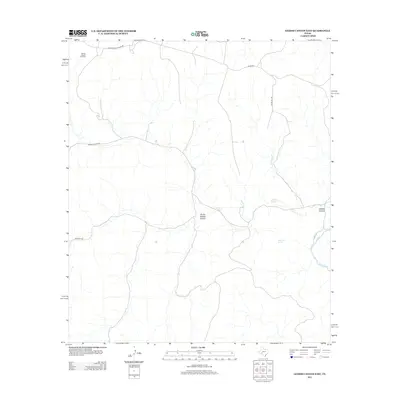 2012 Map of Geddis Canyon East, 2012 Print