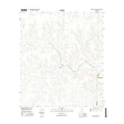 2016 Map of Geddis Canyon East, 2016 Print