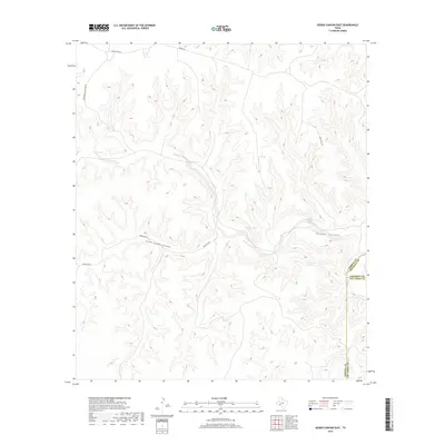 2019 Map of Geddis Canyon East, 2019 Print