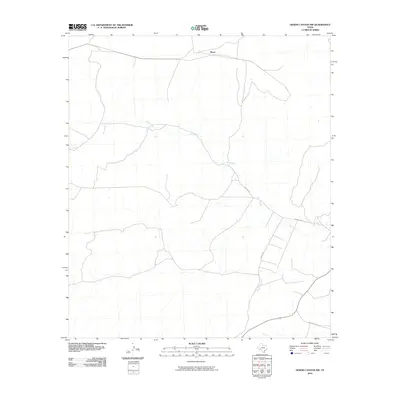 2010 Map of Geddis Canyon NW, 2010 Print