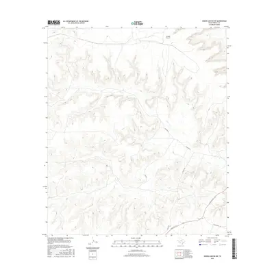 2016 Map of Geddis Canyon NW, 2016 Print