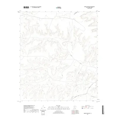 2019 Map of Geddis Canyon NW, 2019 Print