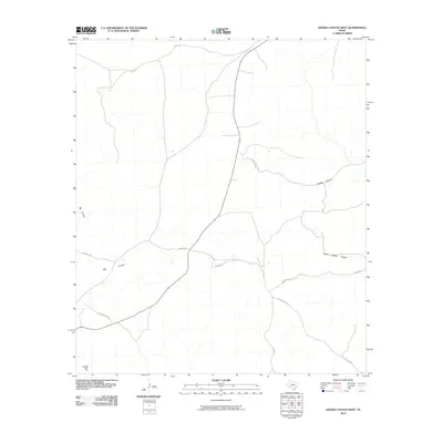 2010 Map of Geddis Canyon West, 2010 Print