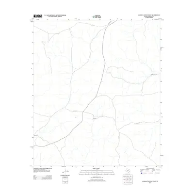 2012 Map of Geddis Canyon West, 2012 Print