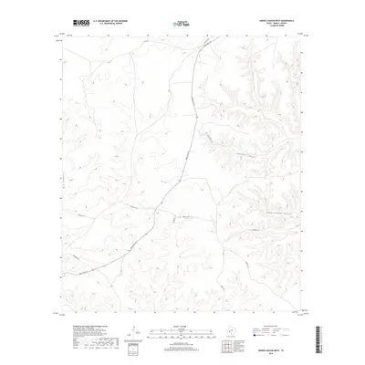 2019 Map of Geddis Canyon West, 2019 Print