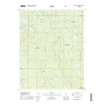 2018 Map of General Grant Grove, 2018 Print