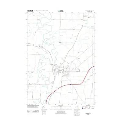 2013 Map of Geneseo, 2013 Print