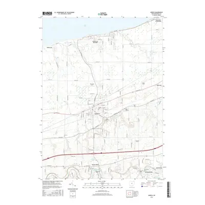 2016 Map of Geneva, 2016 Print
