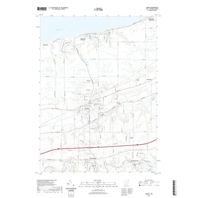 2019 Map of Geneva, 2019 Print
