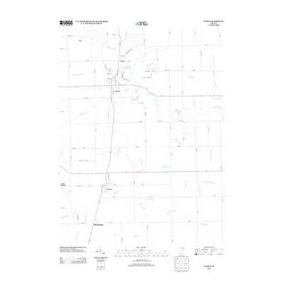 2013 Map of Geneva, 2013 Print