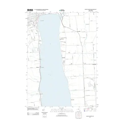 2013 Map of Geneva South, 2013 Print