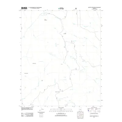 2011 Map of Gentry Mountain, 2011 Print