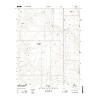 2014 Map of Gentry Mountain, 2014 Print