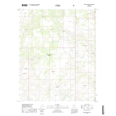 2018 Map of Gentry Mountain, 2018 Print
