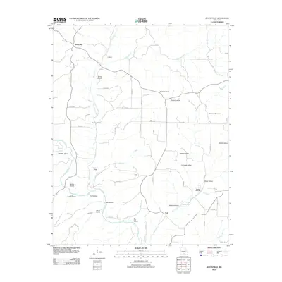 2012 Map of Gentryville, 2012 Print