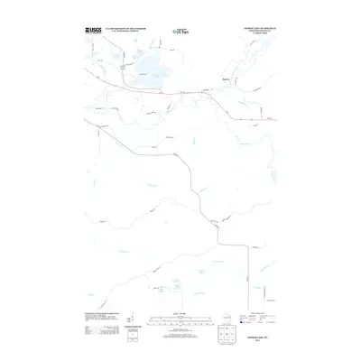 2013 Map of George Lake, 2013 Print