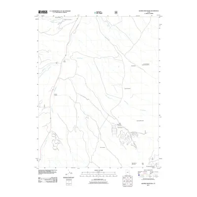 2011 Map of George Mountain, 2011 Print