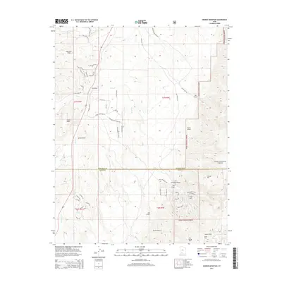 2014 Map of George Mountain, 2014 Print